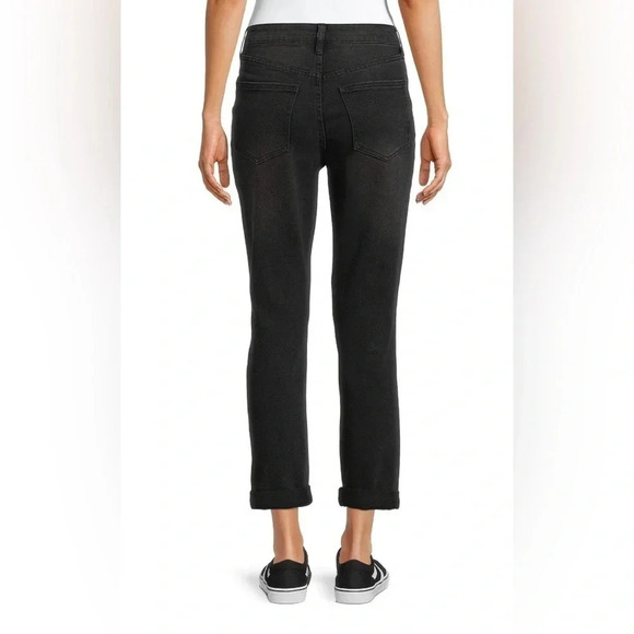 No Boundaries High Rise Destructed Girlfriend Jeans - Picture 5 of 7